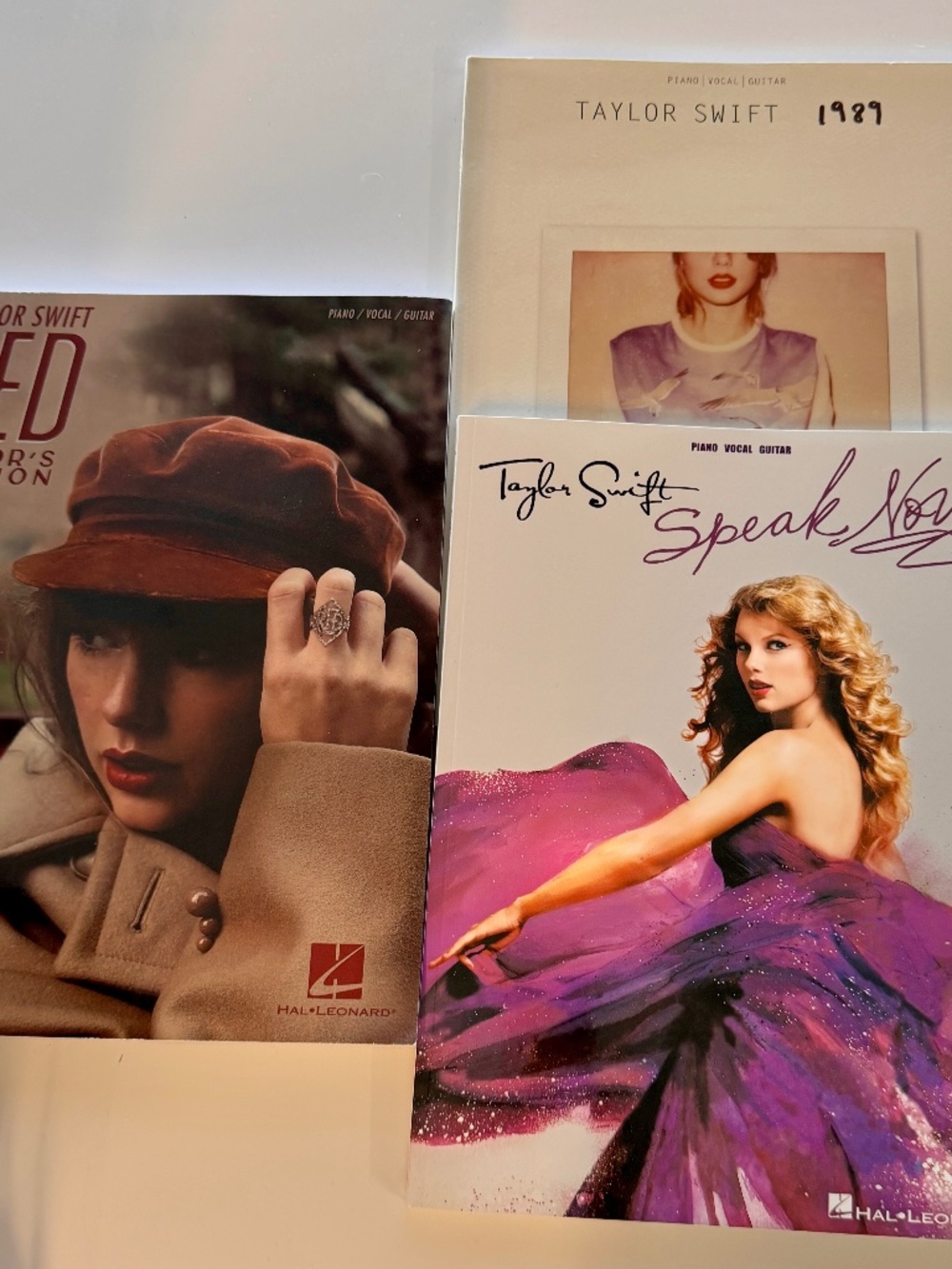 Three Taylor Swift Songbooks
